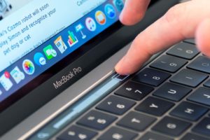 apple macbook pro with touch bar